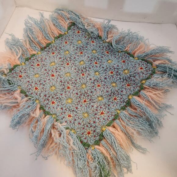 Vintage Crocheted Doily 15x15 - Picture 1 of 4